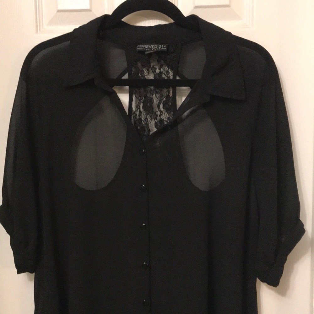 Ladies sheer blouse